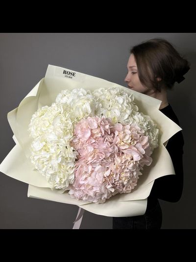 9 гортензий (цвет на выбор)